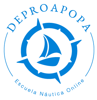 Logotipo de la escuela náutica DEPROAPOPA con la que obtener tus licencias de navegación de recreo de forma online ¡Aprueba el teórico a la primera!